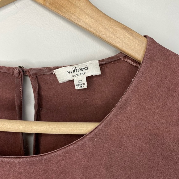 Aritzia | Wilfred Silk L/S Blouse Size XXS - Picture 11 of 12